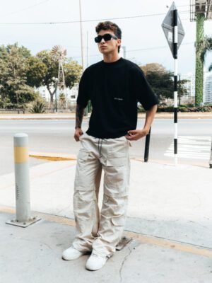 PANTALÓN PARACHUTE 2.1 HUESO