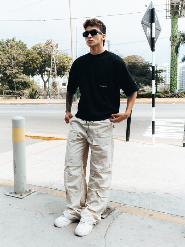 PANTALÓN PARACHUTE 2.1 HUESO